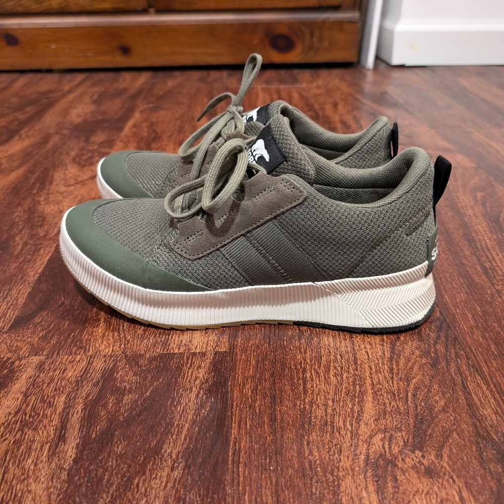 Sorel Women's Sneakers in Olive and White